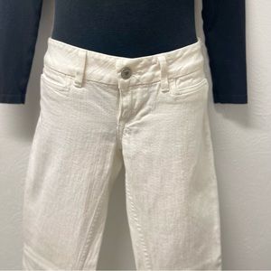 William Rast ultra low rise white jeans size 26